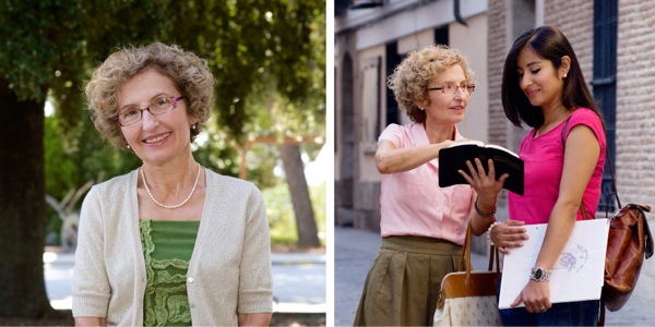 Isolina Lamela e tutu aere ra i te ngai tangata, te akaari ra te irava ki tetai vaine