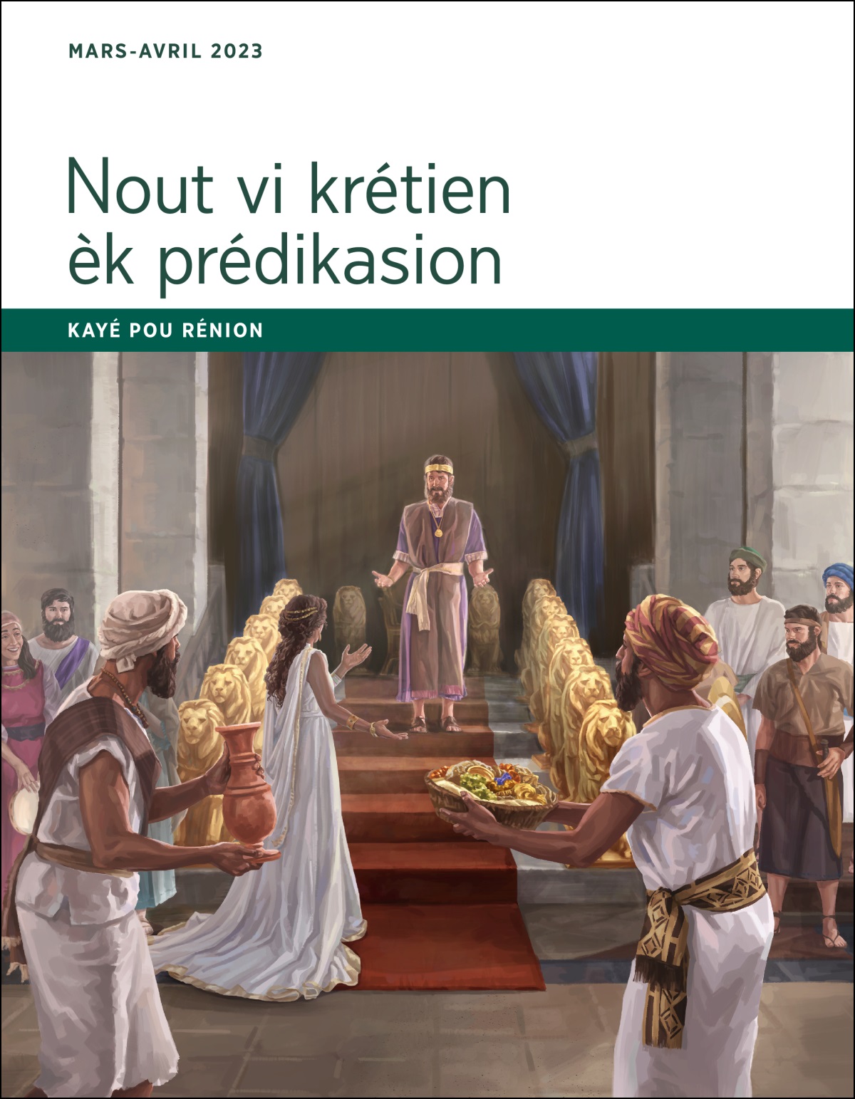 Kayé pou rénion Nout vi krétien èk prédikasion, mars-avril 2023.