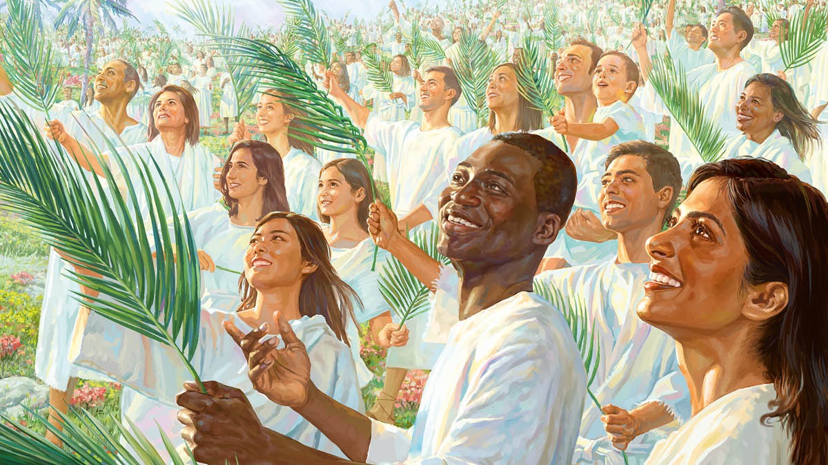 Баро мноштво мануша уравде ко парне шеја хем ко васта икерена гранке тари палма