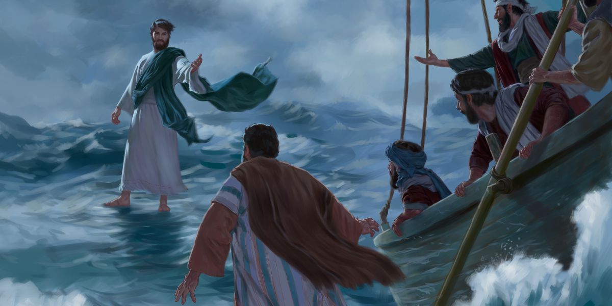 O Isus phirela upro pani hem phenela e Petarese te avel koro leste