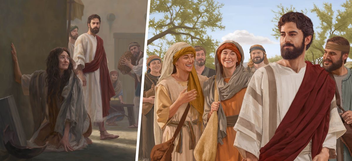 Colajo: 1. O Isus dichel-pe ca i Maria Magdalena cana voi beșel andel cianga, duchadi, ande iech than cai sas tunearico. 2. I Maria Magdalena jial bucurime le Isusosa hai lesche discipolența.