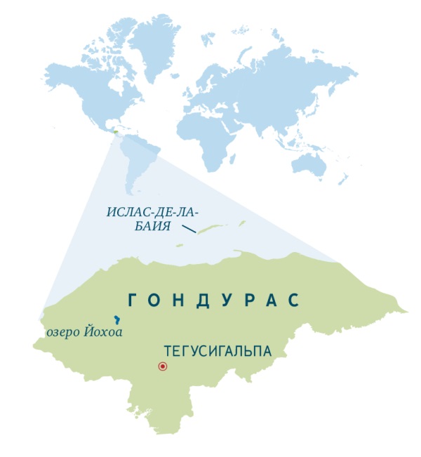 Карта Гондураса