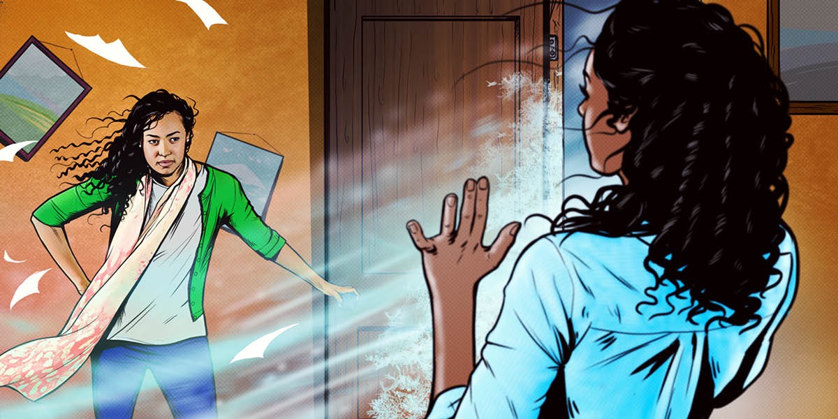 Letting cold air into a warm room