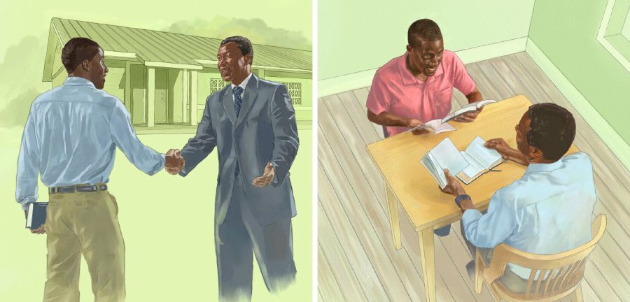 Bĩa bie kɔ asafo nhyiamu wɔ Ahenni asa so, ɔne Yehowa Adanzefoɛ nanu kõ yeɛ besua Bible ne ɔ