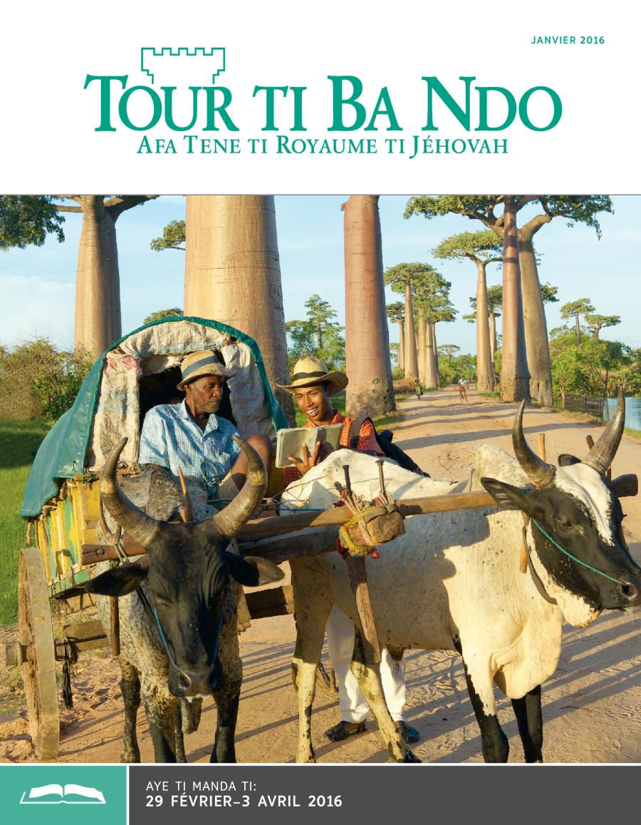 Couverture ti Tour ti Ba Ndo ti mandango ni ti 15 janvier 2016