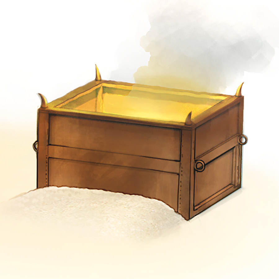 O altar da oferta queimada.