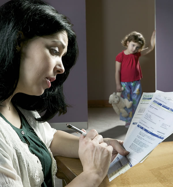 Matka si prezerá účty