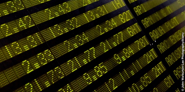 Tabuľa s finančnými dátami