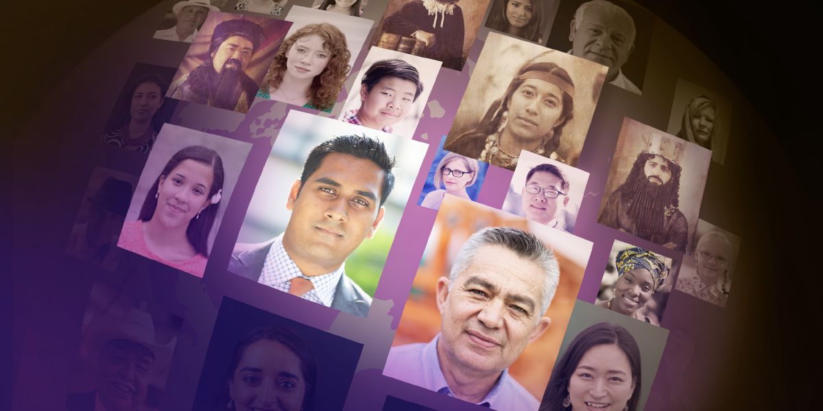 Ľudia rôznych rás pochádzajúci z rôzneho prostredia a doby