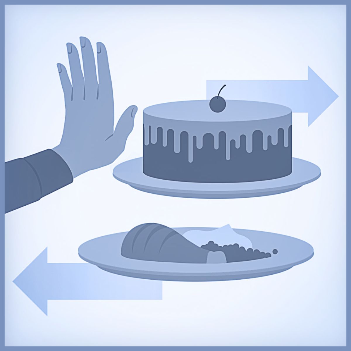 Chlapec odmieta málo výživný zákusok a vyberá si zdravé jedlo