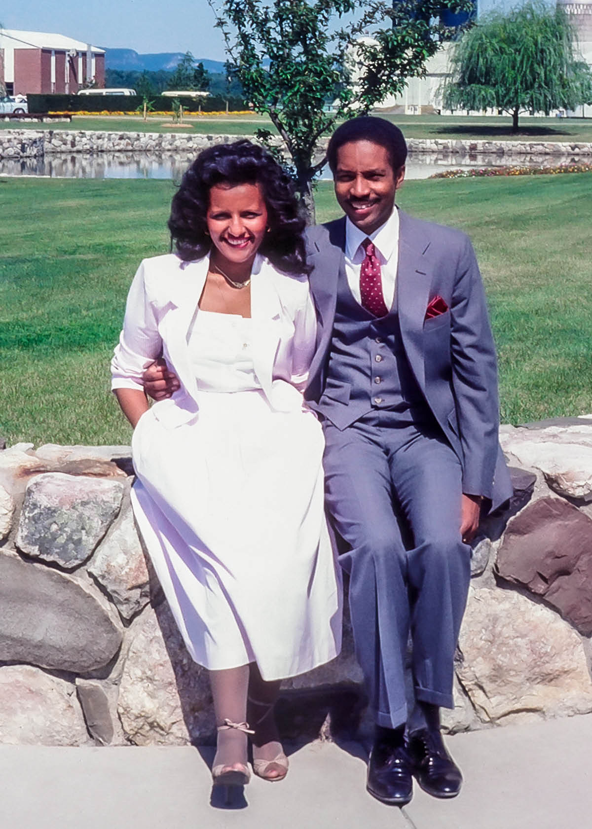 Aster s manželom Wesleym