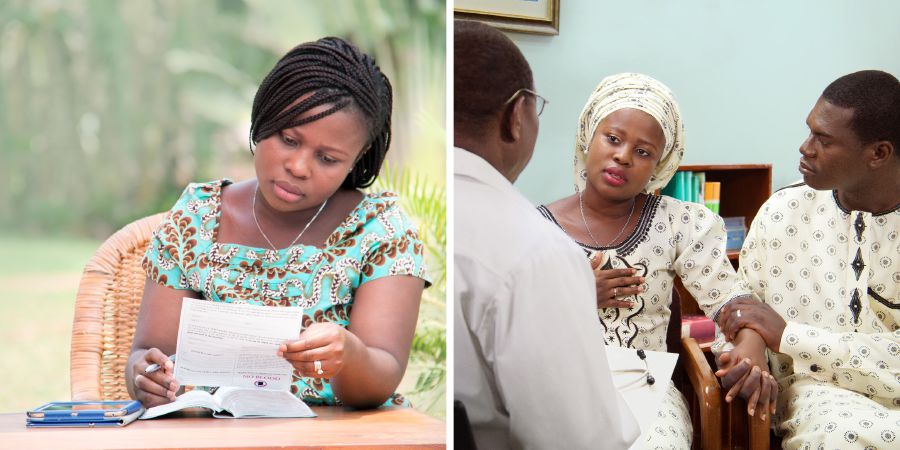 Sestra si vypĺňa Trvalé splnomocnenie v otázkach zdravotnej starostlivosti a neskôr sa rozpráva so svojím lekárom