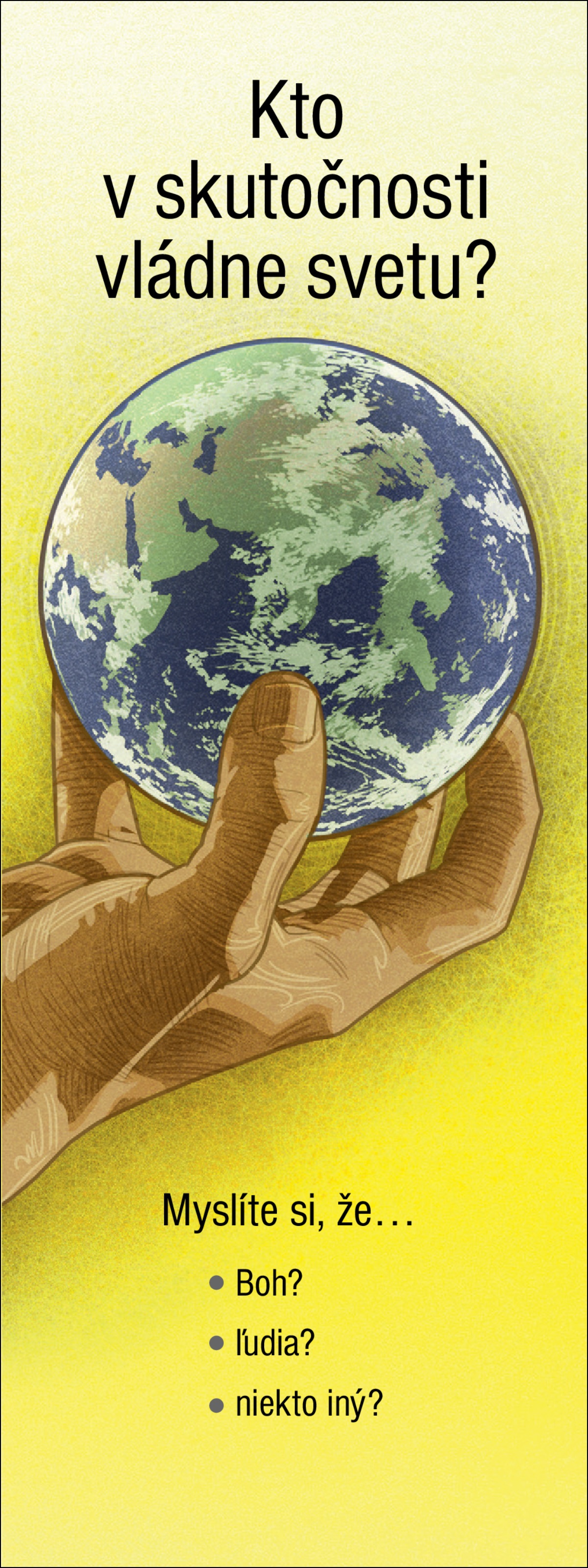 Leták „Kto v skutočnosti vládne svetu?“