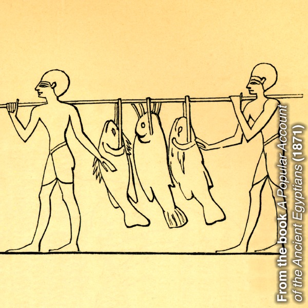 Starovekí rybári s úlovkom