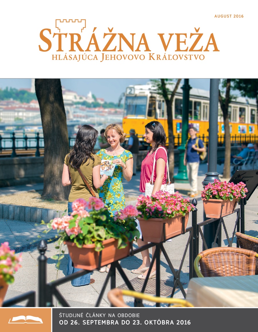 Strážna veža, študijné vydanie, august 2016