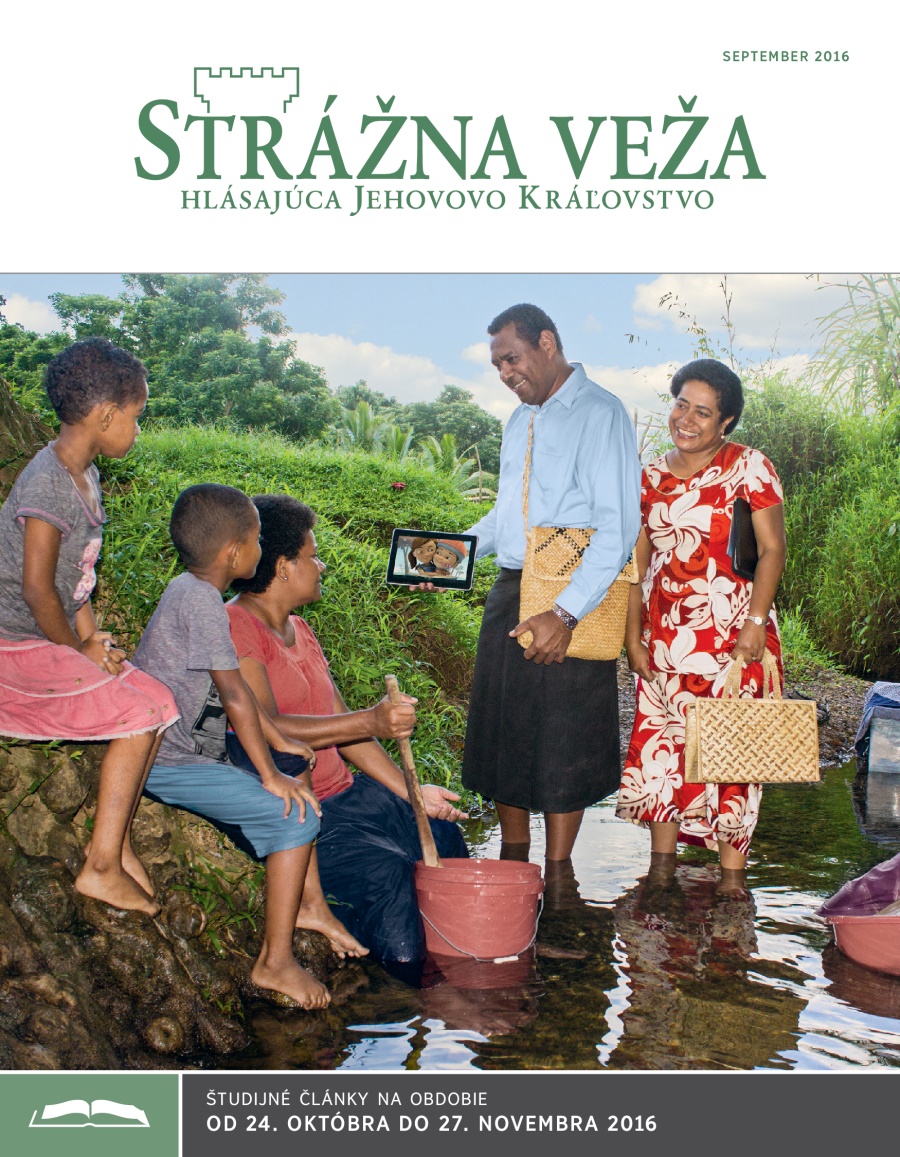 Strážna veža, študijné vydanie, september 2016