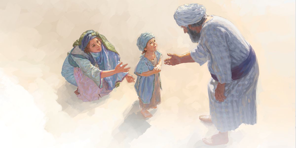 Anna privádza malého Samuela do svätostánku