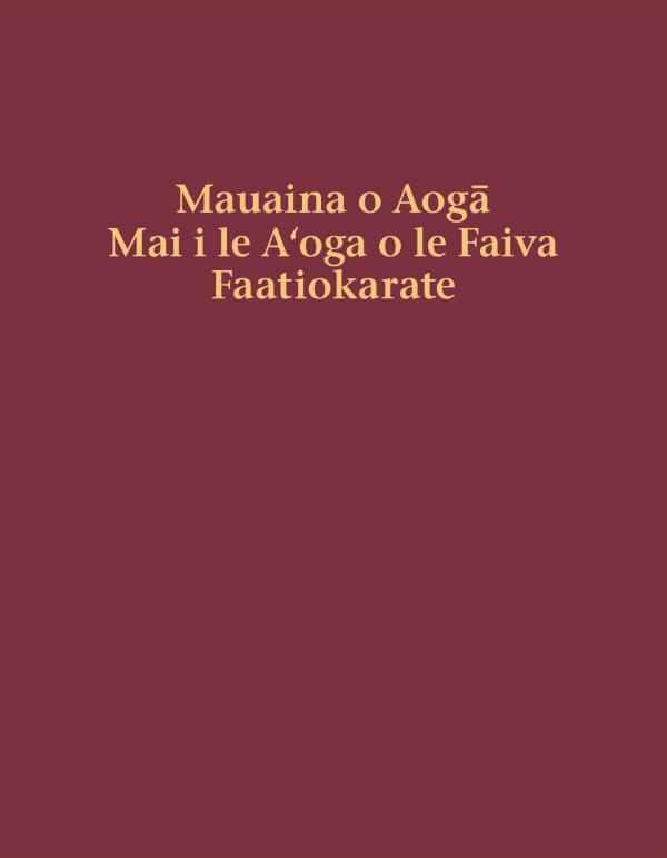 Mauaina o Aogā Mai i le Aʻoga o le Faiva Faatiokarate