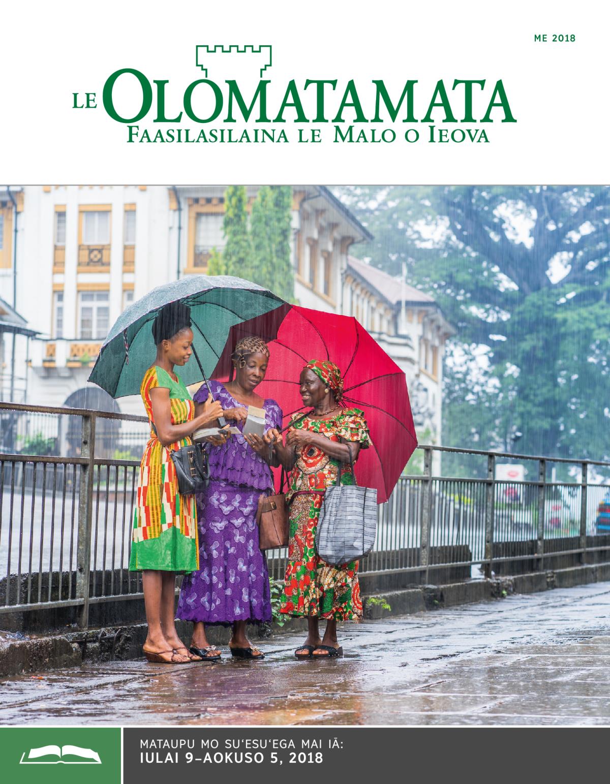 Le Olomatamata mo Suʻesuʻega, Me 2018