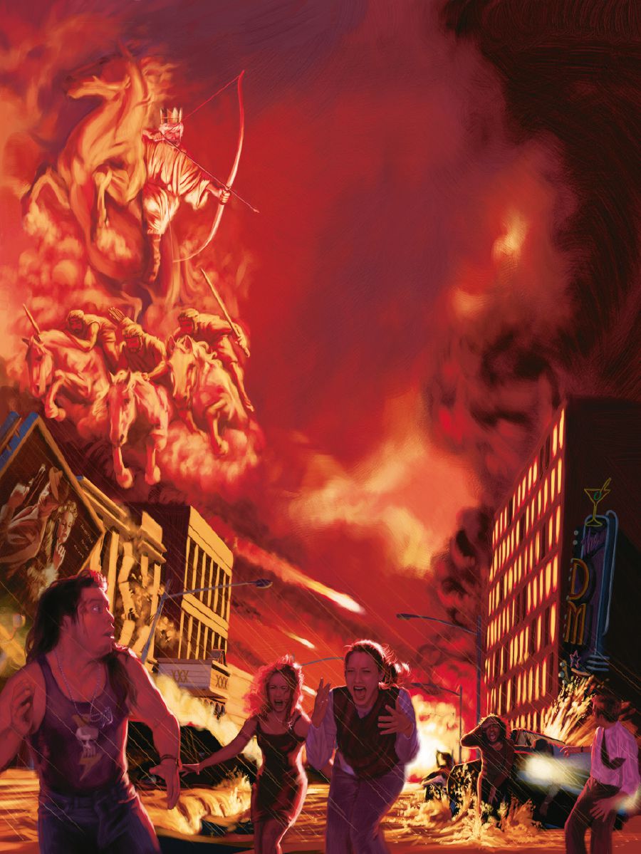 Jesu Kristu nengirozi vachiparadza vanhu vakaipa paAmagedhoni