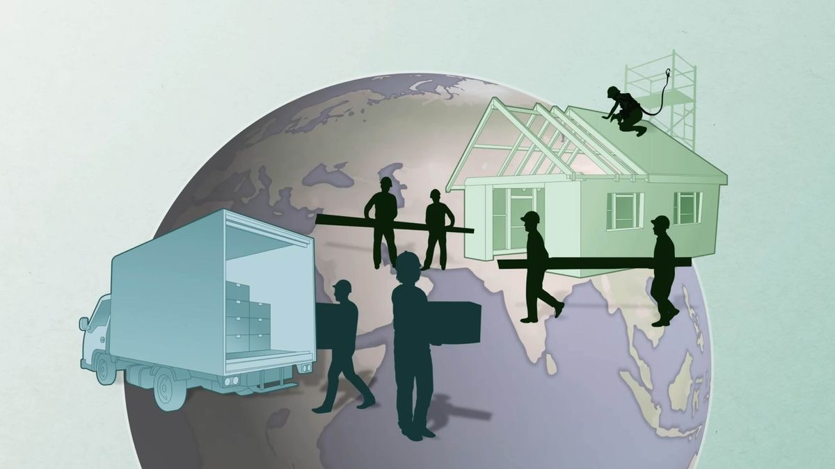 Chikamu chiri muvhidhiyo inonzi “Wakagadzirira Njodzi Here?” Hama dziri kuburutsa zvinhu mumota uye dziri kuvaka imba pabasa rekuyamura vawirwa nenjodzi.