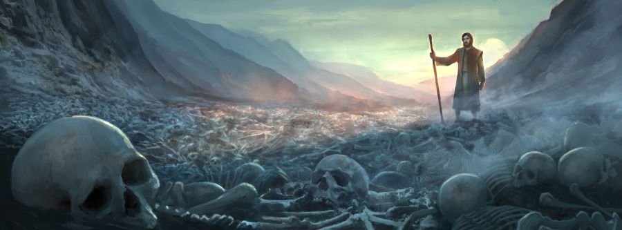 Ezekieri akatarisa bani rizere nemapfupa akaoma.