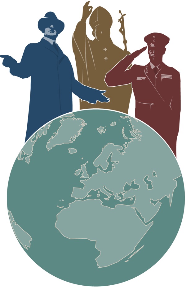 Mutungamiriri wezvematongerwo enyika, mutungamiri wechitendero, mutungamiriri wehondo, uye nyika