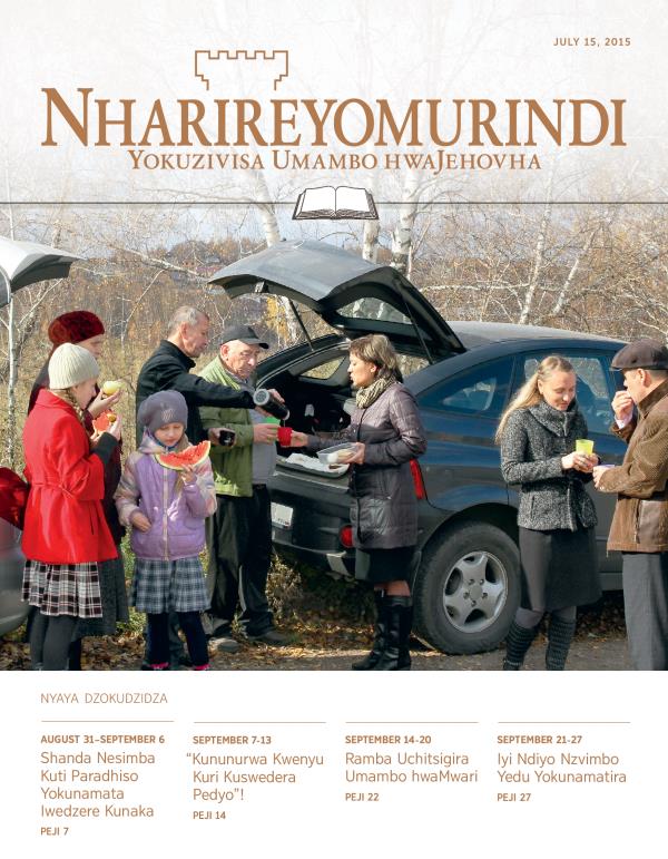 Kavha yeNharireyomurindi Yokudzidza, July 15, 2015