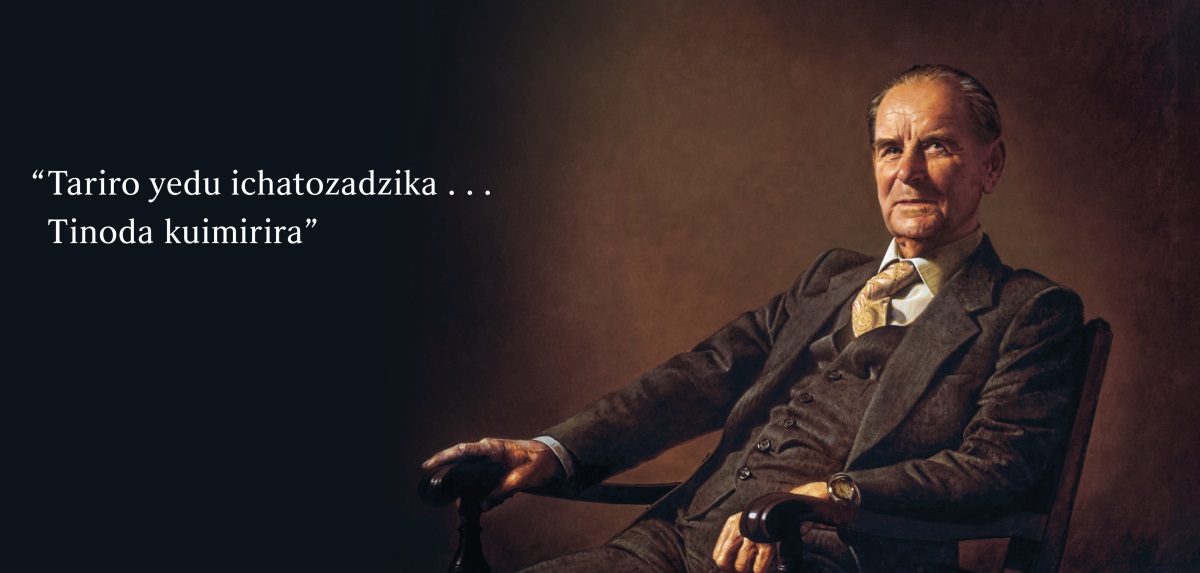 Hama Frederick Franz. Padivi pavo pane mashoko ekuti, “Tariro yedu ichatozadzika . . . Tinoda kuimirira.”