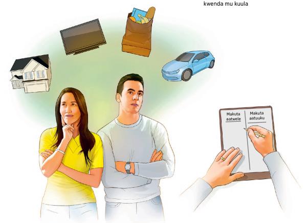 A couple contemplate their major expenses