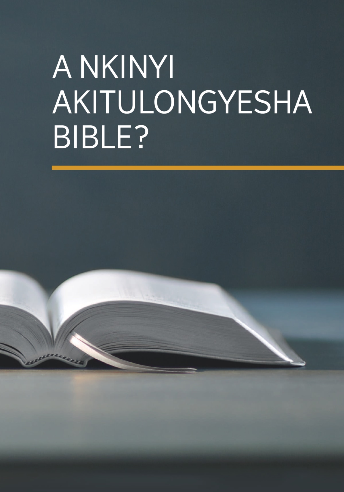 Kipusu kya mukanda wa ‘A Nkinyi akitulongyesha bible?’