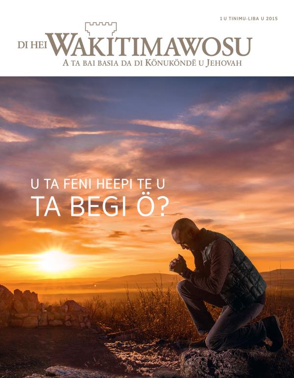 Kafiti u di Hei Wakitimawosu u tinimu-liba u 2015 | U ta feni heepi te u ta begi ö?