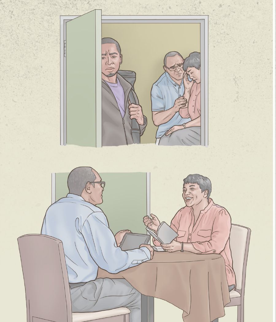 Wan mama ku wan tata ta booko de hedi ku di womi mii u de di ta kumutu a di wosu u di an kë dini Jehovah möön, ma di mama ku di tata ta du di Wosudendu Dini u de go dou