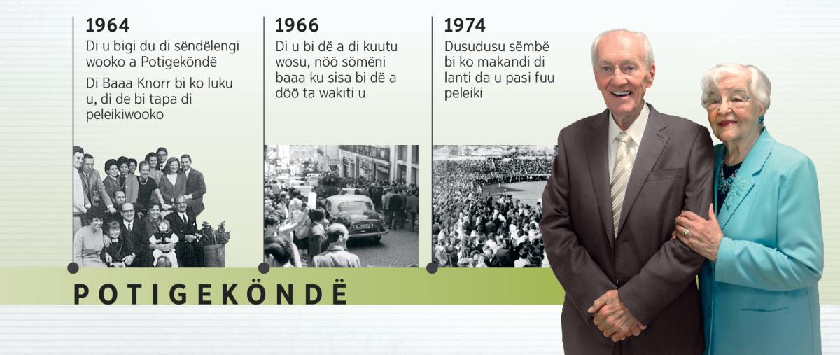 Douglas Guest dë a Potigeköndë a di jaa 1964, de dë a kuutu wosu a di jaa 1966, de dë a komakandi a di jaa 1974, hën ku hën mujëë Mary Guest