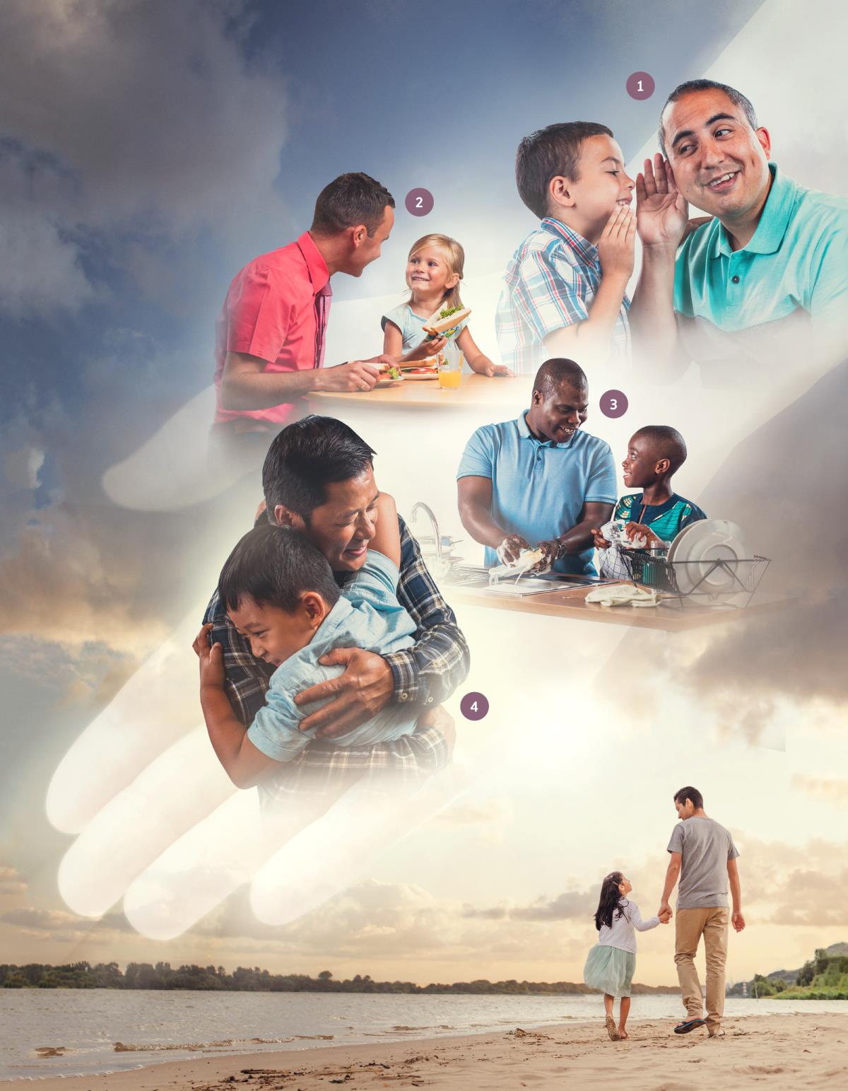 Dee peentje: Di maun di i ta si ta lei unfa Jehovah ta libi ku u. 1. Wan tata ta haika bunu te di womi mii fëën ta fan ku ën. 2. Wan tata ku di mujëë mii fëën ta njan wan soni makandi. 3. Wan tata ku di womi mii fëën ta wasi paabi lai. 4. Wan tata ta baasa di womi mii fëën. 5. Wan Tata panjan di mujëë mii fëën a maun, nöö de ta waka a wan wata bandja.