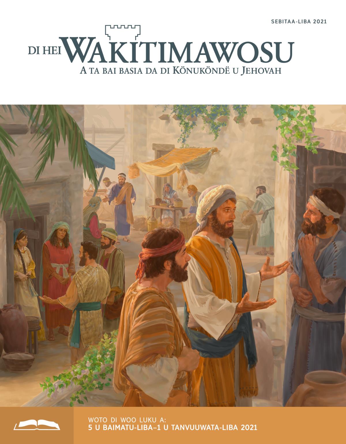 Di Hei Wakitimawosu u lei soni a komakandi u sebitaa-liba 2021.