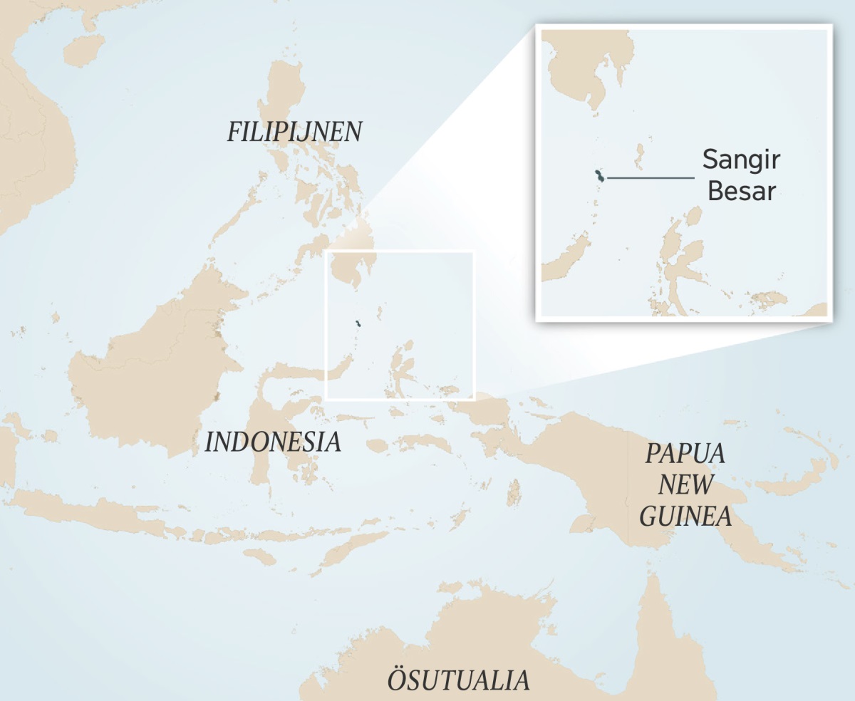 Wan kaita u Indonesia ku dee pisiwata dee dë nëën bandja. Wan peentje ta lei di paati de kai Sangir Besar.