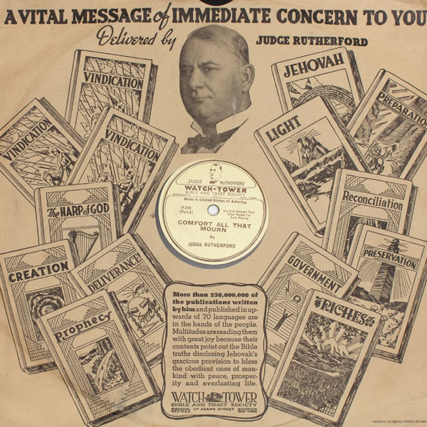 Simbonyo segilamafoni lenetinkhulumo letitsetjuliwe ta-J. F. Rutherford