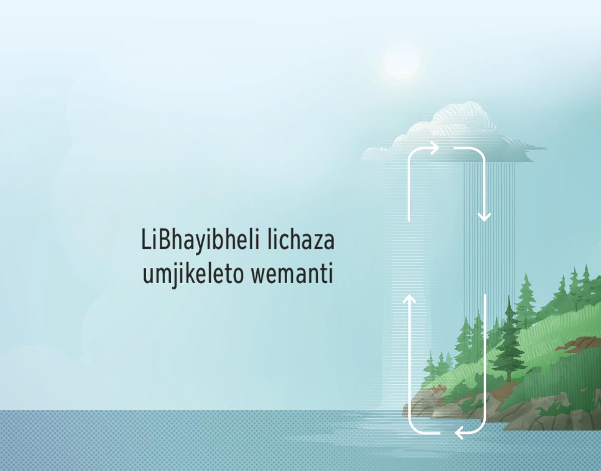 LiBhayibheli lichaza umjikeleto wemanti. Ema-arrow akhomba indlela emanti lajikeleta ngayo emkhatsini wemhlaba kanye nesibhakabhaka.