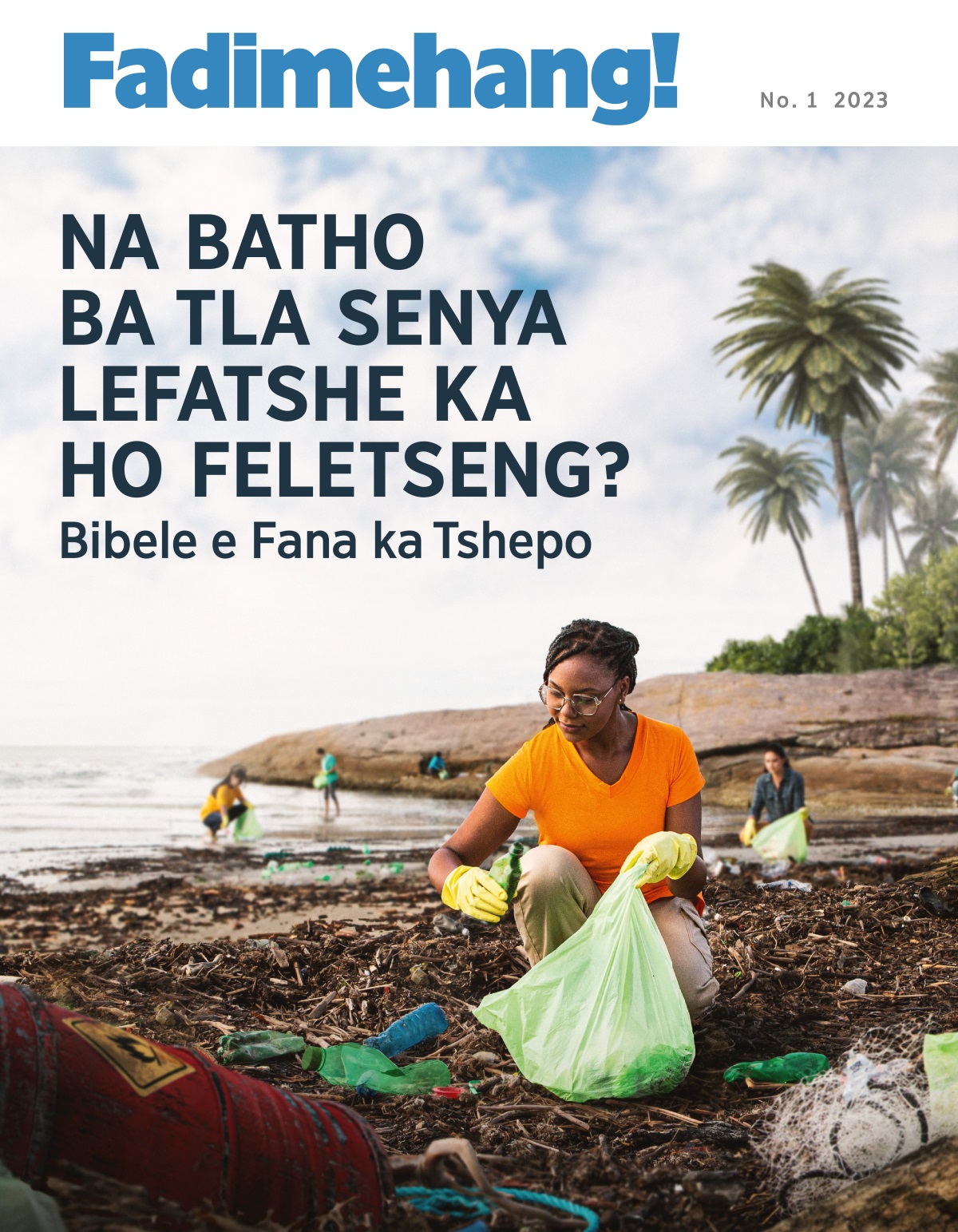 Sehlopha sa batho se phutha dithole lebopong la lewatle.