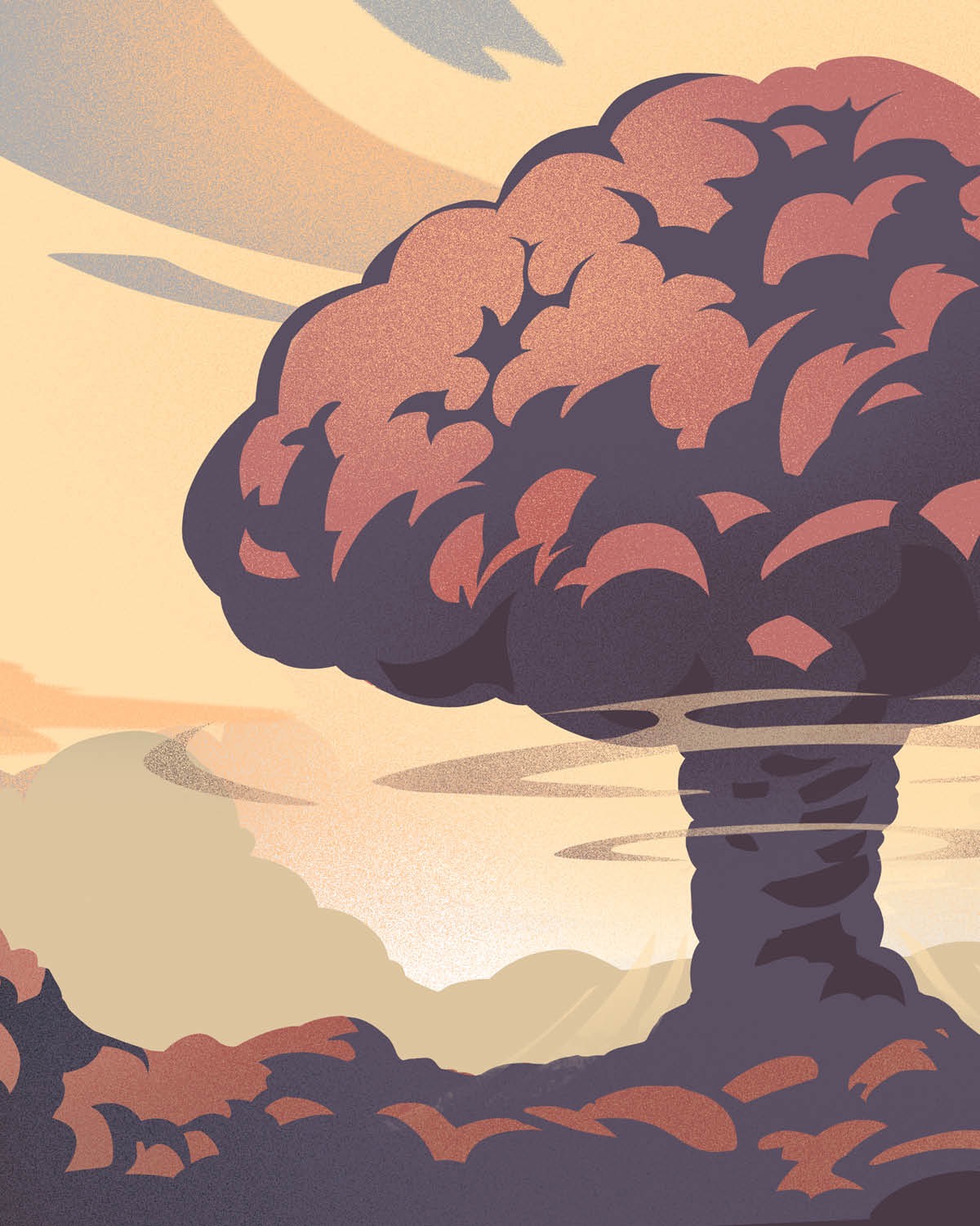 En atombombsexplosion.