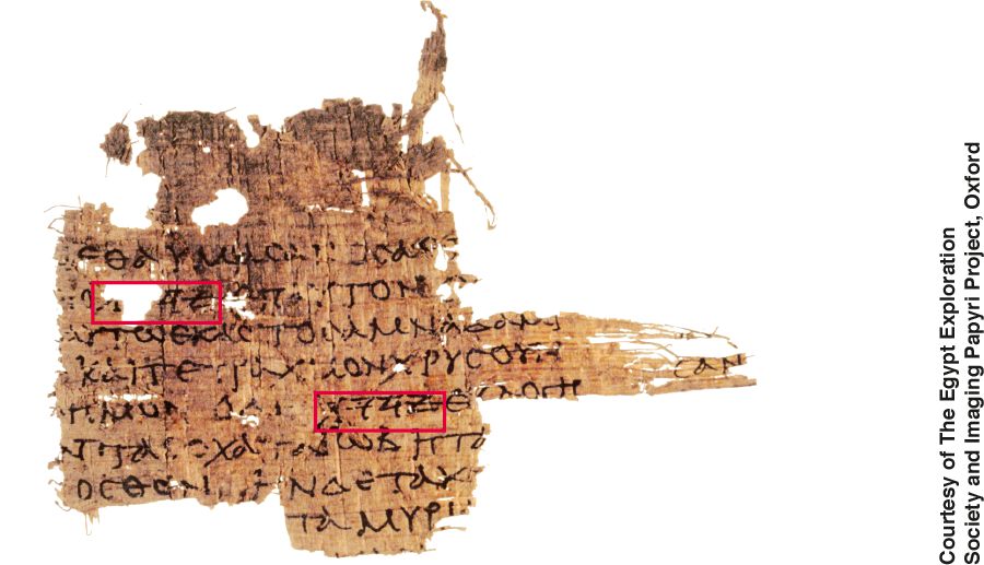 Papyrus Oxyrhynchus 3522, daterad till det första århundradet v.t.