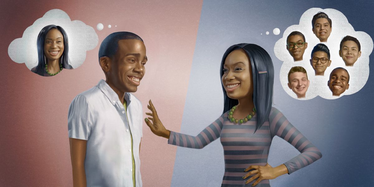 Mvulana na msichana wakizungumza, mvulana anavutiwa kimapenzi na msichana wakati msichana anamwona kama rafiki wa kawaida