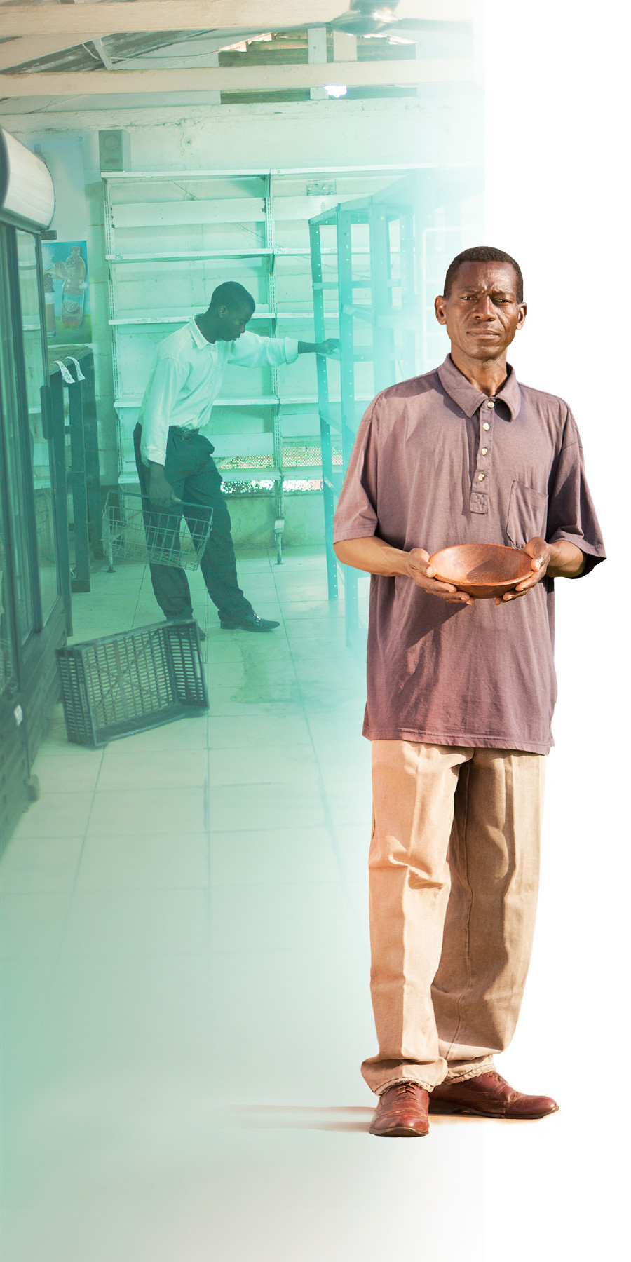 Paul anafikiria jinsi ya kulisha familia yake baada ya chakula kuisha madukani