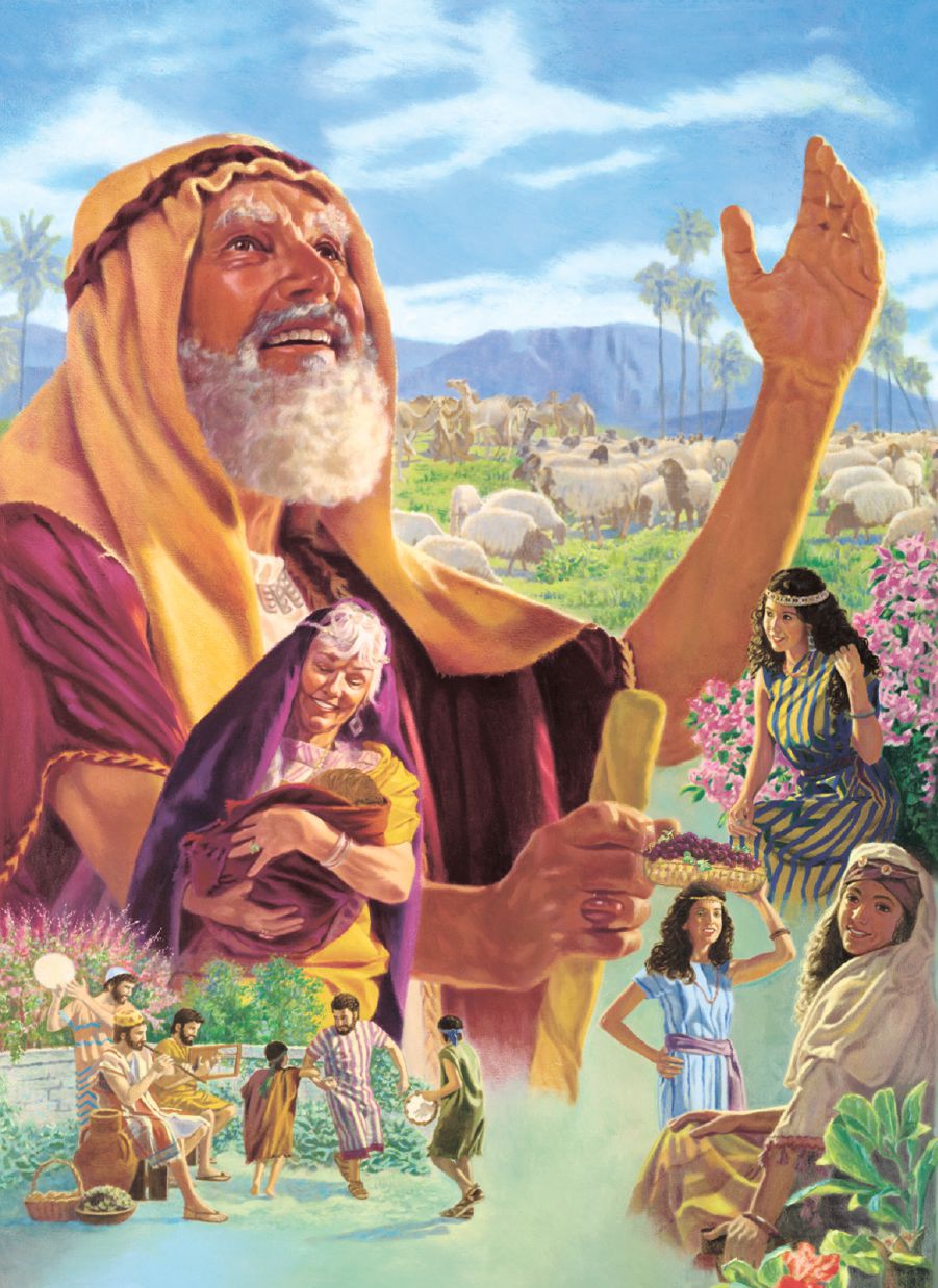 Yobu anaishi kwa furaha pamoja na bibi yake na watoto wake kumi