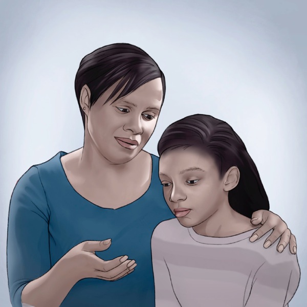 Kijana mwanamuke anayemuelezea mama yake mambo yanayomusumbua