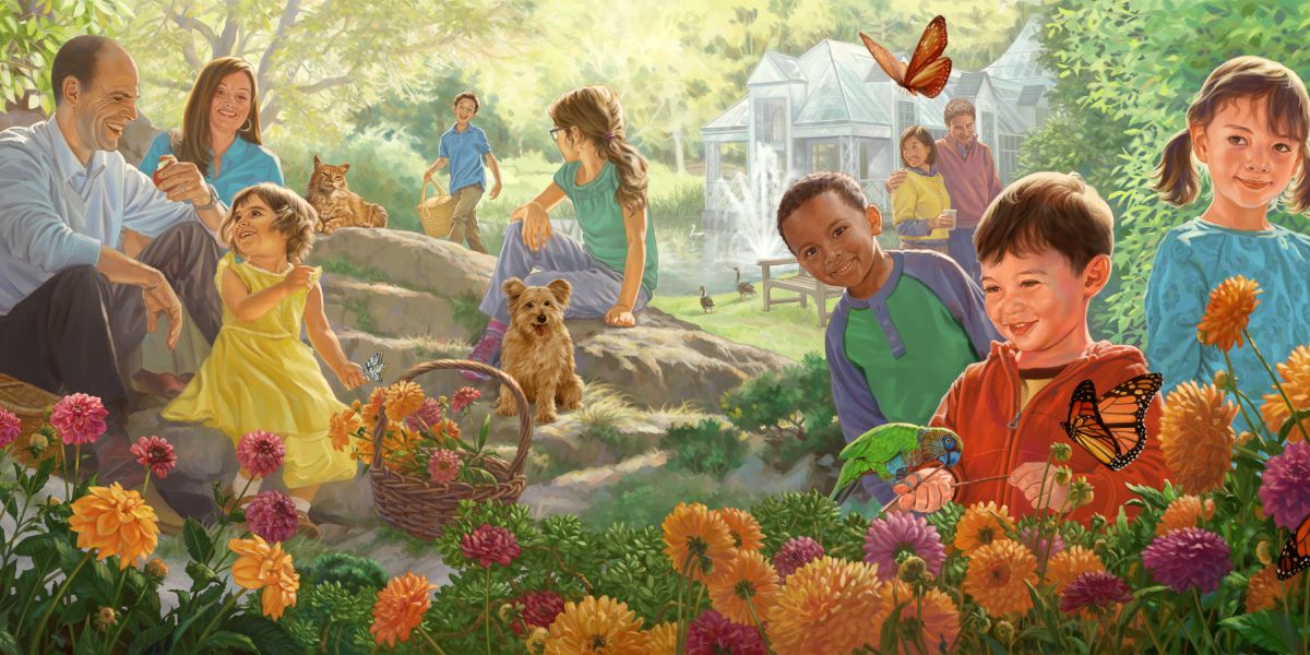 Watu wanafurahia uumbaji