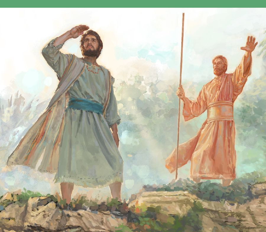 Malaika mwenye kuongoza Ezekieli anamuonyesha maeneo ya uriti ya inchi