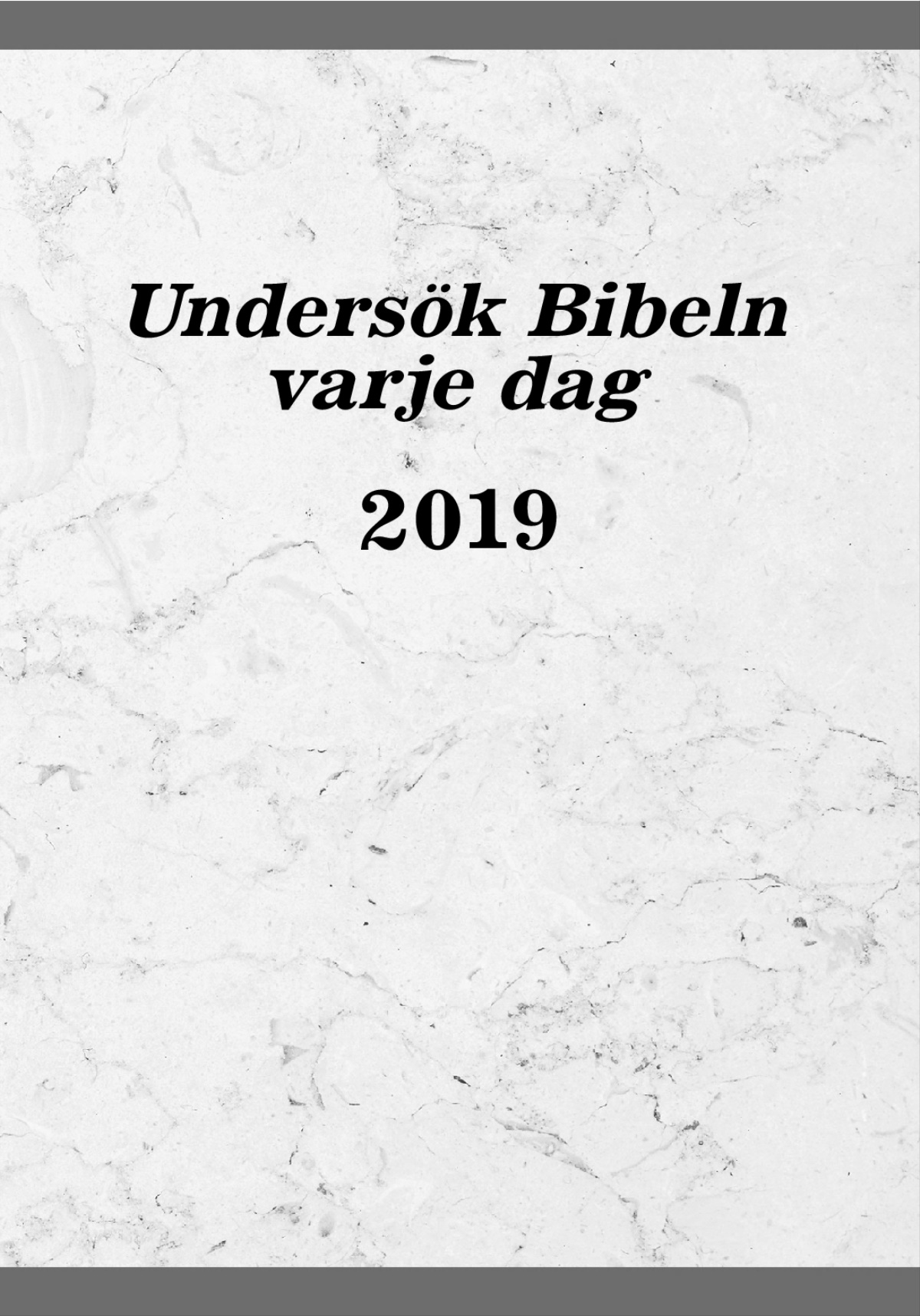 Undersök Bibeln varje dag 2019