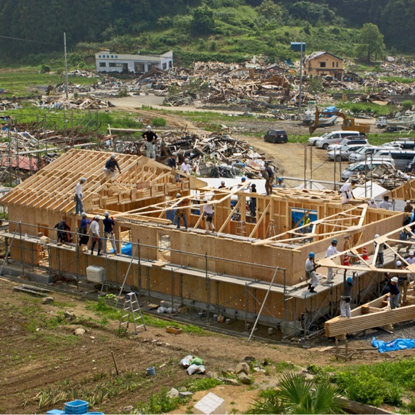 Jehovas vittnen hjälper till att återuppbygga en Rikets sal i Japan